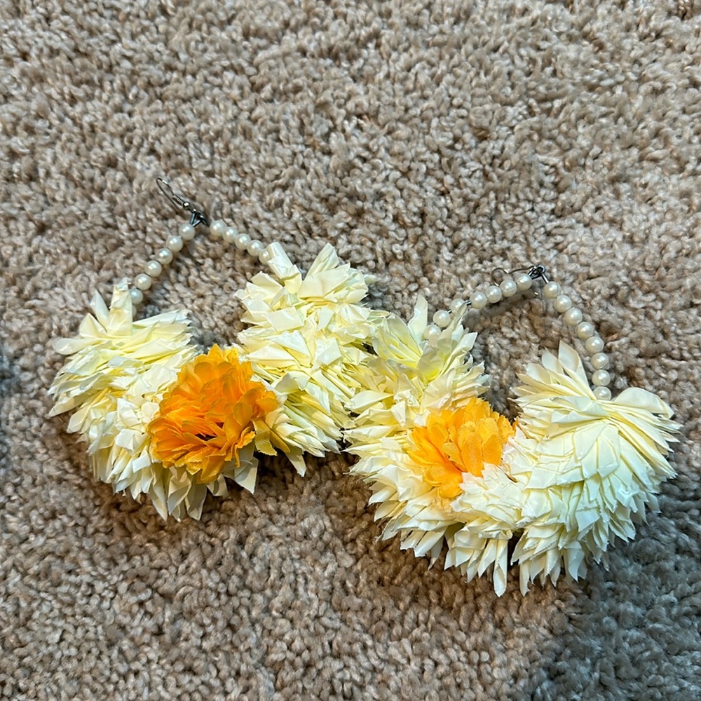 Flower jewelry Indian haldi mehndi